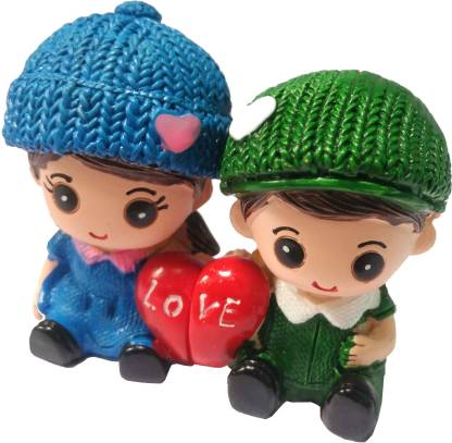 Ssl Trustme Trust Me Poly Resin Cute Beautiful Love Romantic Couple Set Showpiece For Girlfriend - Once Loved Home Decoration