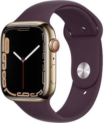 APPLE Watch Series7(GPS+Cellular-45mm) Gold Stainless Steel Case-Cherry  Sport Band Price in India - Buy APPLE Watch Series7(GPS+Cellular-45mm) Gold  Stainless Steel Case-Cherry Sport Band online at Flipkart.com