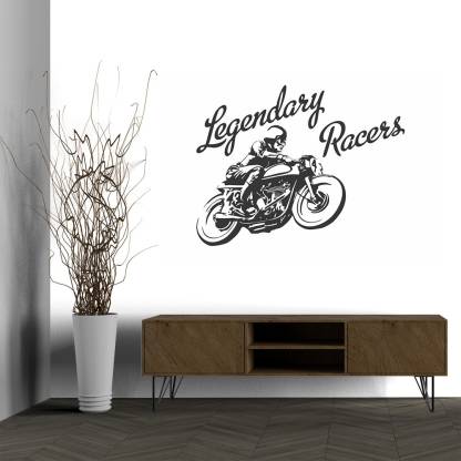 BRITISH TERMINAL 36 cm Bike Rider, Bullet, Race Motorcycle Self Adhesive  Decorative Wall Sticker || (60cm X 90cm) btcut5380-3 Self Adhesive Sticker  Price in India - Buy BRITISH TERMINAL 36 cm Bike