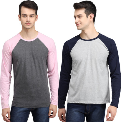 Pink and gray raglan shirt clearance