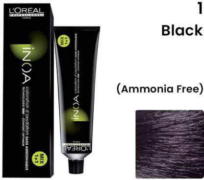 INOA Professionnel Hair Color No. 1 Black - 60Gm , Black - Price in India,  Buy INOA Professionnel Hair Color No. 1 Black - 60Gm , Black Online In  India, Reviews, Ratings & Features 