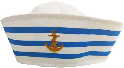 BookMyCostume Kids Sailor Cap Captain 