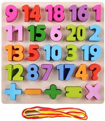NEXT CREATION Alpha-Num_Puz-40 Wooden Alphabet Counting ...