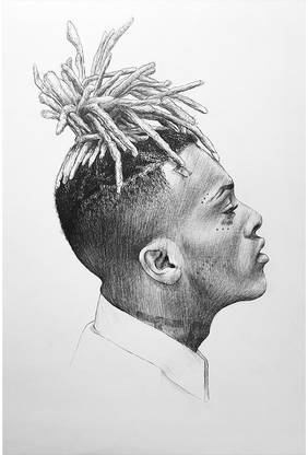xxxtentacion sketch wall poster Paper Print - Personalities posters in