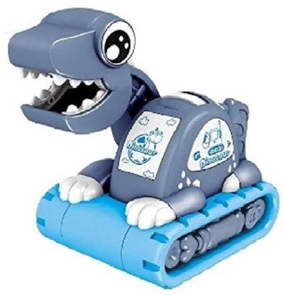 LITTLEMORE High Speed Friction Powered Dinosaur Monster Truck Toys, Push &  Go Toy Trucks, Crawling Creative Cartoon Wind Up Vehicles Toy for Kids,  Toddlers (Pack of 1) (Blue) - High Speed Friction
