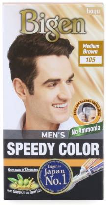 Bigen Men's Speedy Color,Medium Brown 105, 80g , Medium Brown - Price in  India, Buy Bigen Men's Speedy Color,Medium Brown 105, 80g , Medium Brown  Online In India, Reviews, Ratings & Features 