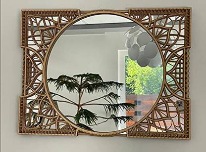 Credsy Decorative Wall Mirror Mounted Creative Square European Style Makeup Hanging Vanity Decor Of Wood Mdf For Bathroom Bedroom Living Room In India - Square Wall Mirror Decor Credsy Decorative Wall Mirror Mounted Creative Square European Style Makeup Hanging Vanity Decor Of Wood Mdf For Bathroom Bedroom Living Room In India - Square Wall Mirror Decor