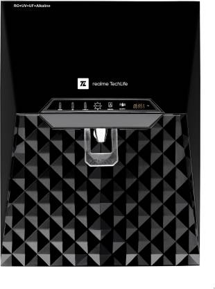 Realme TechLife Realpure Smart Water Purifier 10 L RO + UV + UF + Alkaline Water Purifier  (Black)