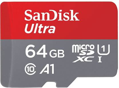 SanDisk A1 64 GB MicroSD Card Class 10 120 MB/s  Memory Card