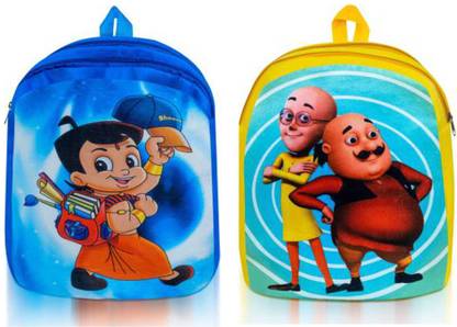 | LEDZZ Bheem and Motu patlu bag Plush School Bag for Kids Plush Bag - Plush Bag | LEDZZ Bheem and Motu patlu bag Plush School Bag for Kids Plush Bag - Plush Bag