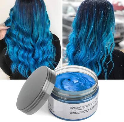 GULGLOW99 temporary hair color wax washable instant hair colour for man and  woman style your hair , BLUE - Price in India, Buy GULGLOW99 temporary hair  color wax washable instant hair colour