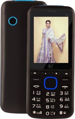 IAIR Basic Feature Dual Sim Mobile Phone with 2000mAh Battery, 2.4 inch Display Screen, 0.8 mp Camera with Big LED Torch (FPS3, Black-Blue)