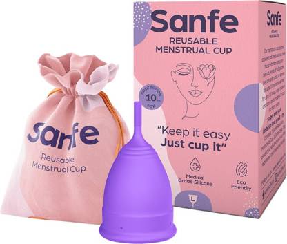 Sanfe Large Reusable Menstrual Cup  (Pack of 1)
