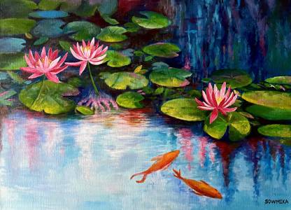 lotus painting