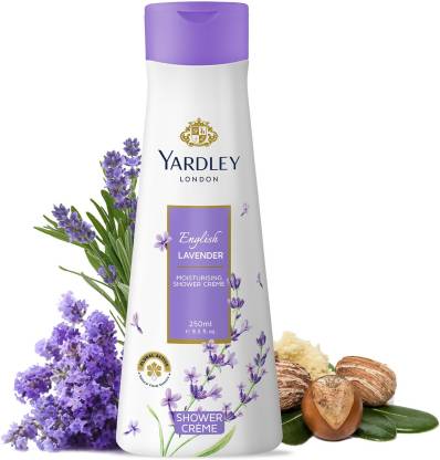 Yardley London English Lavender Moisturising Shower Crme (Body wash), With Natural Floral Essence & Shea Butter, Shower Gel  (250 ml)