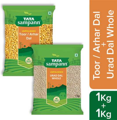 Tata Samapann Toor Dal 1 kg With Urad Dal 1...