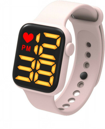 pink waterproof watch