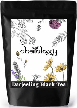 Chaiology Darjeeling Black Tea, 50g (25 Cups) | 100% Natural First Flush Loose Leaf Tea Unflavoured Black Tea Pouch