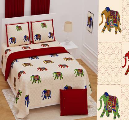 Alwayla International Cotton Bedding Set At Best In India Flipkart Com International Cotton Bedding Set, Super King Size Elephant Bedding
