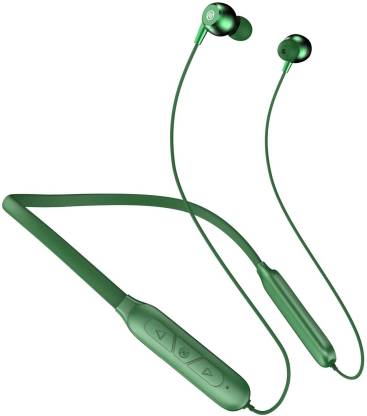 Noise Nerve Neckband Bluetooth Headset  (Forest Green, In the Ear)