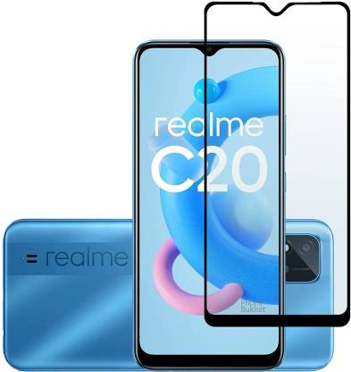NKCASE Edge To Edge Tempered Glass for Realme C20, Realme C25, Realme C25s