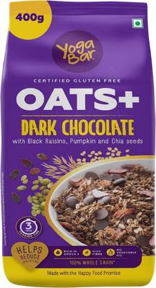 Yogabar Super Oats Dark Chocolate Pouch  (400 g)