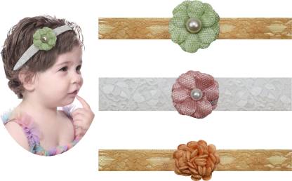 krelin 3 PCS Baby Girls Headbands Flowers Hairbands Soft Lace Hair Bows  Handmade Floral Hair Accessories for Newborn Infant Toddlers Kids  (FlorDes33) Head Band Price in India - Buy krelin 3 PCS