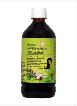 mysore kaveri herbal Adivasi Neelambari Herbal Ayurveda Brungamalaka Herbal Hair  oil |Anti hair fall Control