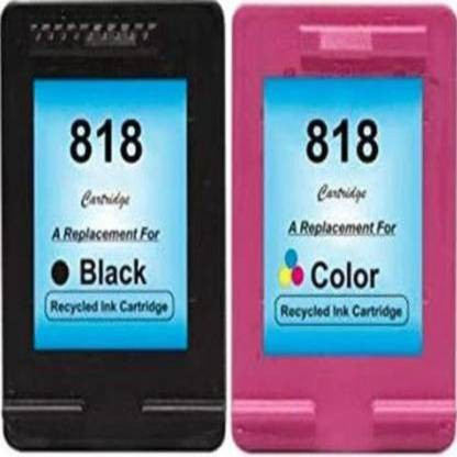 TriColor Ink Cartridge For HP 818 Black 