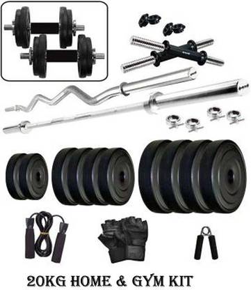 Mahadev Sports 20 Kg Pvc Home Gym & Fitness Kit - Buy Mahadev Sports 20 ...