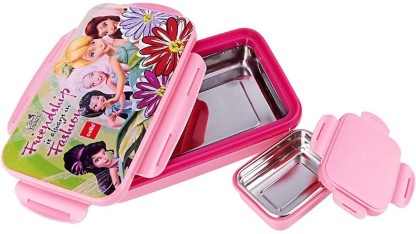 Multicolour Details about   2 Pieces Stainless Steel Inner Micro Insulated Lunch Box From Cello 