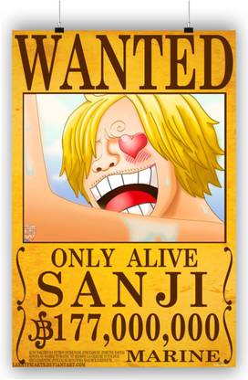 Sanji Wanted Paper Print Animation Cartoons Posters In India Buy Art Film Design Movie Music Nature And Educational Paintings Wallpapers At Flipkart Com