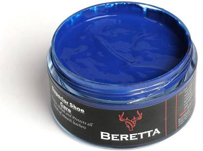 Beretta High Shine Leather Shoe Cream All Colors-60 gms(Dark Blue) Pack Of 2 Leather Shoe Cream