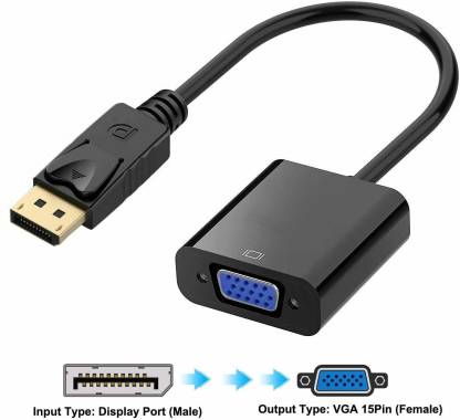 Related Colonial Post-impressionism microware TV-out Cable DisplayPort DP to VGA Adapter (Male to Female)  Compatible with Lenovo, Dell, HP, ASUS, etc - microware : Flipkart.com