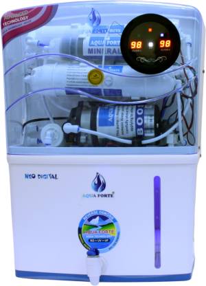 aquaforte Neo Digital 12 L RO + UV + UF + TDS Control + UV in Tank Water Purifier