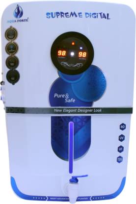 aquaforte Supreme Digital 12 L RO + UV + UF + TDS Control + UV in Tank Water Purifier