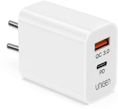 unigenaudio Quick Charge  A Multiport Mobile 20W Dual Port USB & Type C  PD Fast
