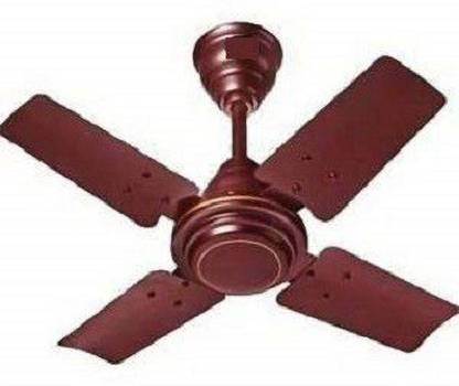 Trikuta High Sd 4 Blade Anti Dust Brown Ceiling Fan Suitable For Kitchen Veranda Balcony Small Anti Dust Brown Ceiling Fan Suitable, Small Kitchen Ceiling Fan