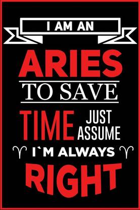 Astrology Sticker Poster|I Am an Aries|Horoscope Poster For ...