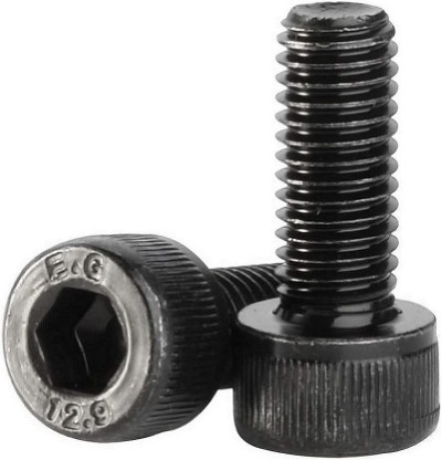 M4-0.70 x 20mm Button Head Socket Cap Screws 12.9 Alloy Steel w/ Black Oxide 