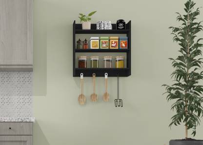 Furnifry Multipurpose Wooden Prelam Kitchen Wall Shelf with ...