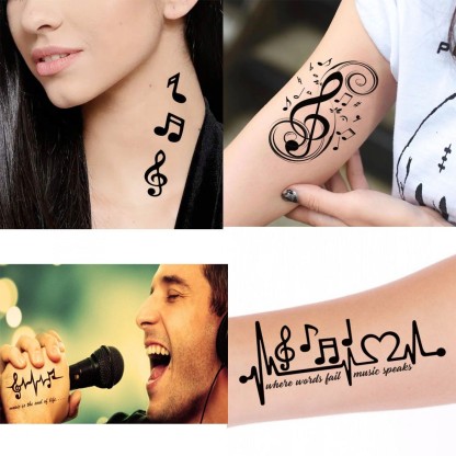 50 Simple Music Tattoo Design Ideas For Girls 2023  Best Music Tattoos   Womens Tattoos  YouTube