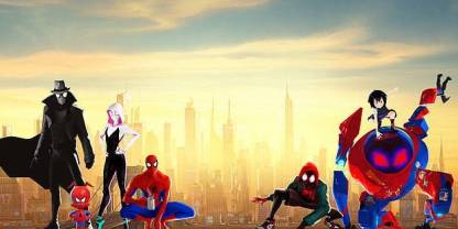 Spider Man Into The Spider Verse Miles Morales Spider Man Spider Gwen Matte  Finish Poster B-1248 Paper Print - Animation & Cartoons posters in India -  Buy art, film, design, movie, music,