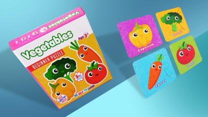 Vegetables Kids Learning Toy Book for Children Toddler Preschool 