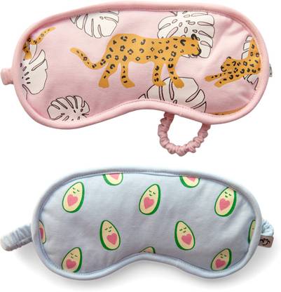 NITE FLITE Soft Cotton Sleep Eye Masks - Pack of 2 Eye Shade