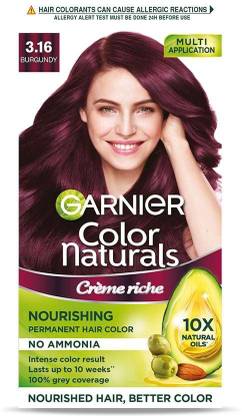 Garnier Color Naturals Creme Shade 3 16 Burgundy Price In India Buy Garnier Color Naturals Creme Shade 3 16 Burgundy Online In India Reviews Ratings Features Flipkart Com