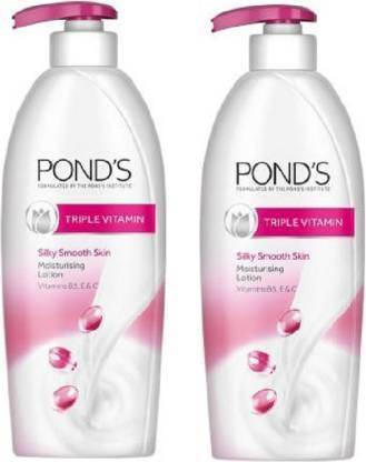 PONDS TRIPLE VITAMIN LOTION DAILY BODY LOTION 275ml PACK OF 2