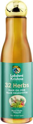 Lakshmi krishna naturals 32 Herbs Hair Oil For Hair Regrowth Hair Oil -  Price in India, Buy Lakshmi krishna naturals 32 Herbs Hair Oil For Hair  Regrowth Hair Oil Online In India,