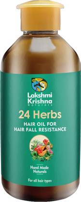 Lakshmi krishna naturals 24 Herbs Hair Oil For Hair Fall Resistance Hair Oil  - Price in India, Buy Lakshmi krishna naturals 24 Herbs Hair Oil For Hair  Fall Resistance Hair Oil Online