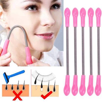 STARKENDY Spring Facial Hair Remover,Spring Facial Hair Removal For  Women,Effective Manual Epilator Stick,100% Stainless Steel Threading Beauty  Tool,Removes Shortest Hairs Easily. (Pack of 2 ) - Price in India, Buy  STARKENDY Spring
